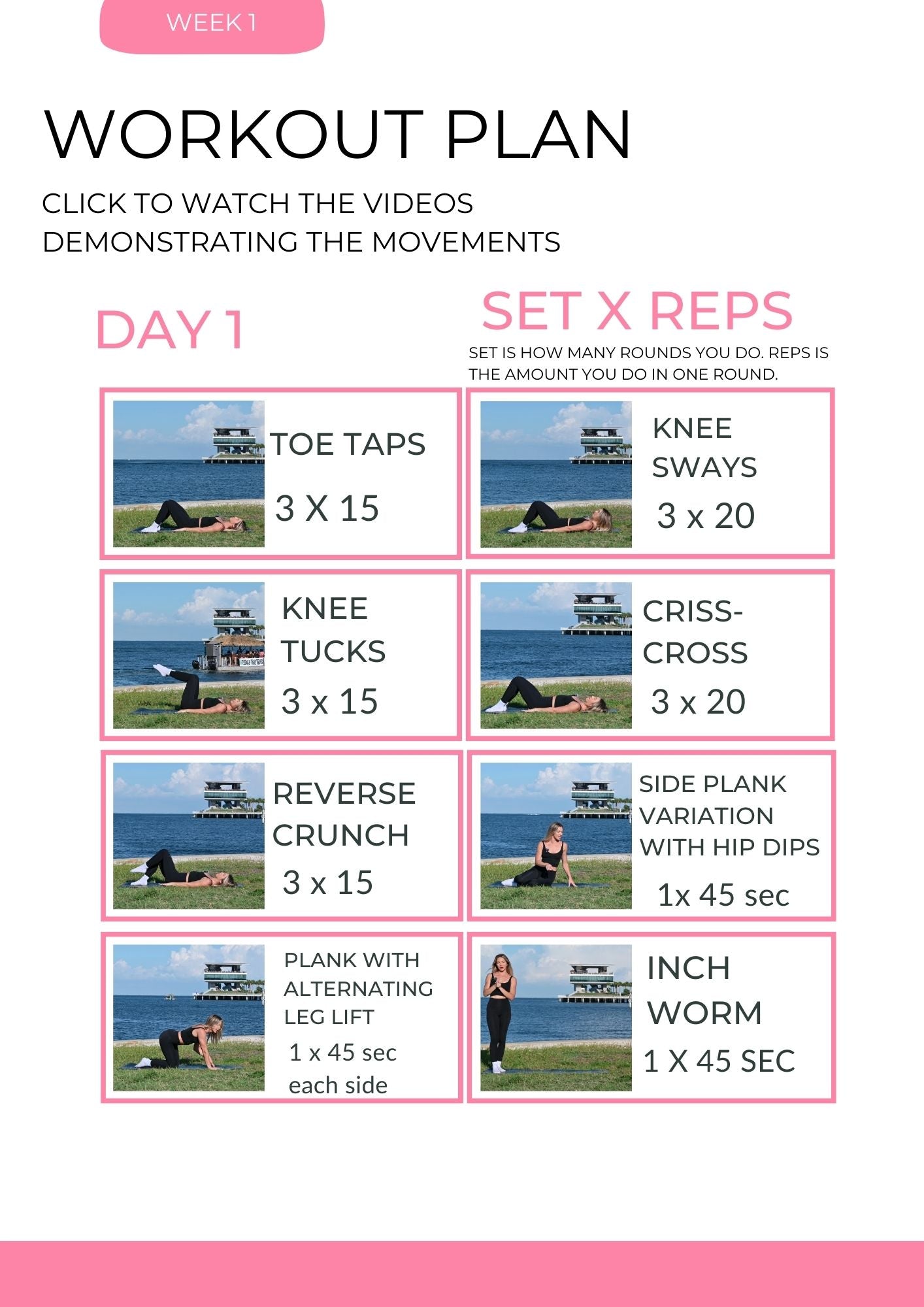 7 Day Pilates Core Challenge